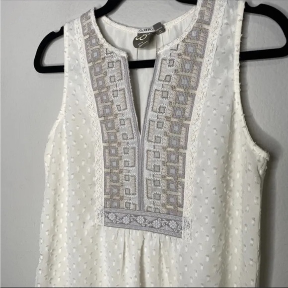 Anthropologie One September Beaded Tunic Blouse - Picture 2 of 10